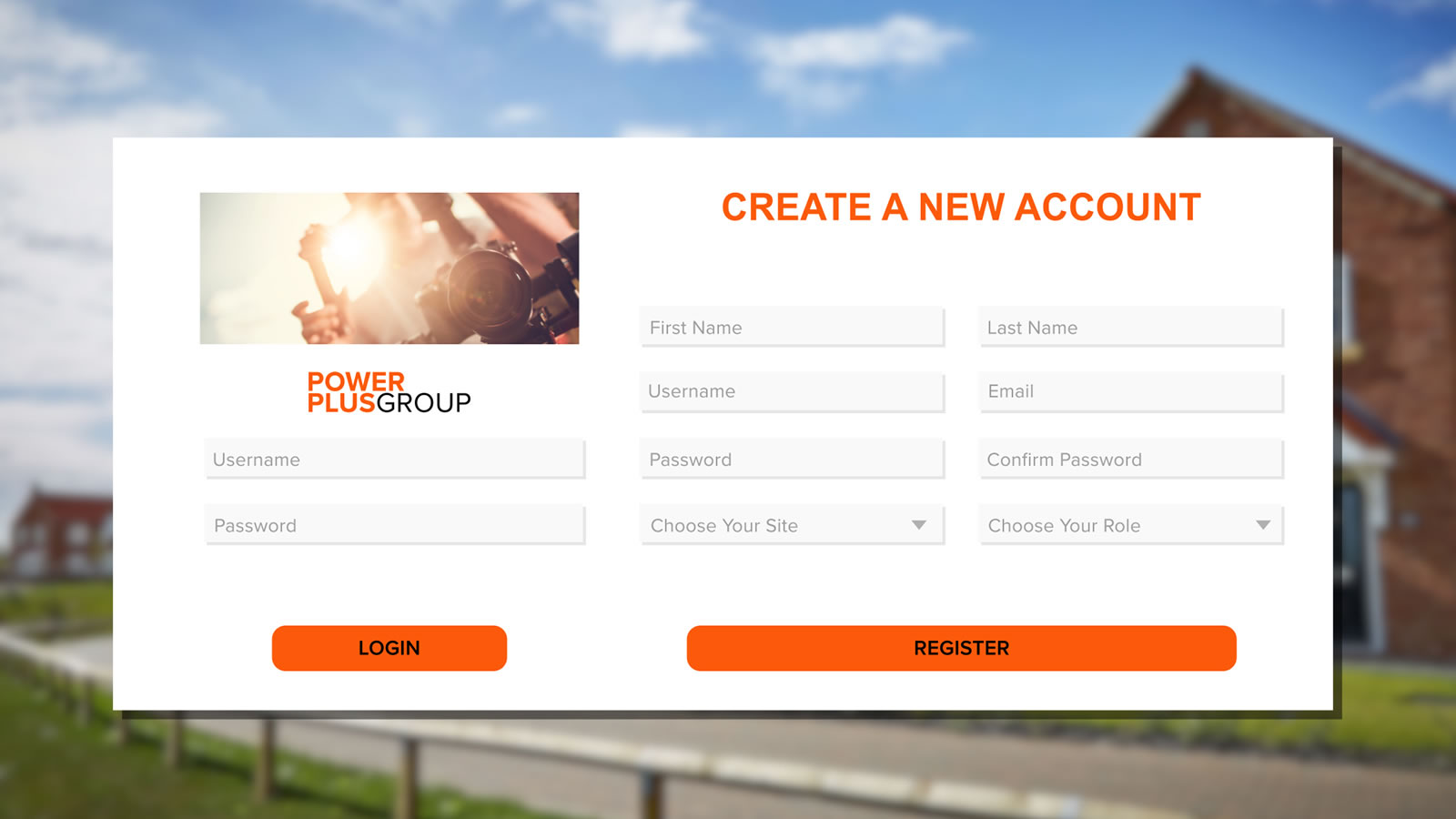 Site induction software portal screenshot